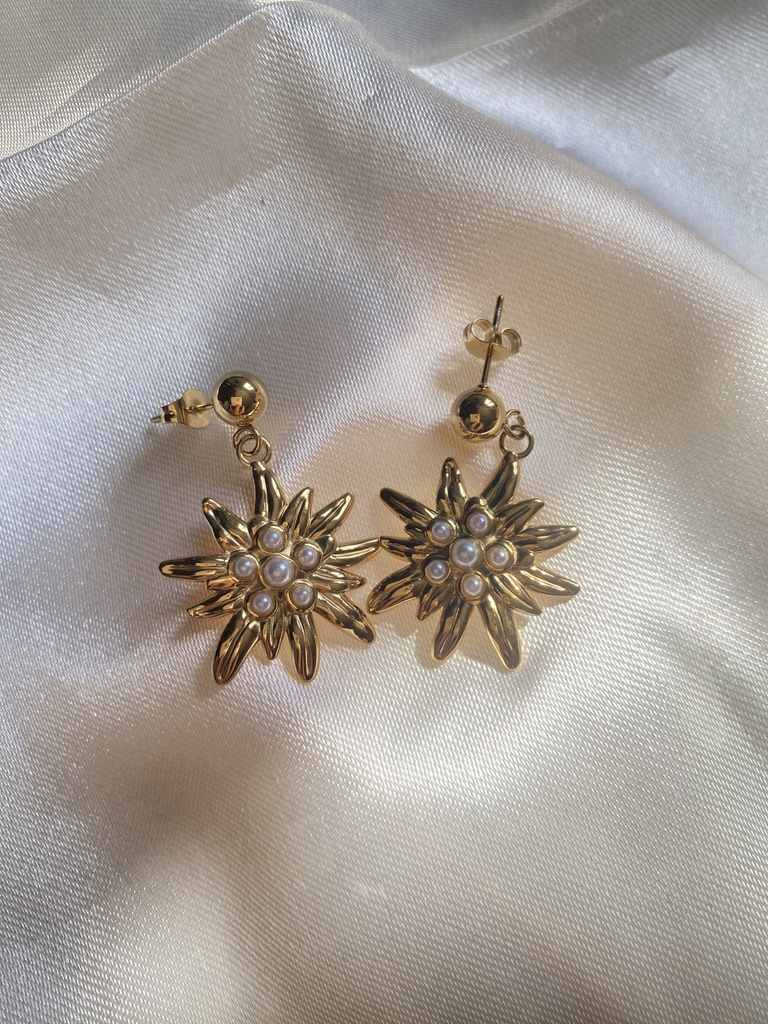 Pearl Flower Earing