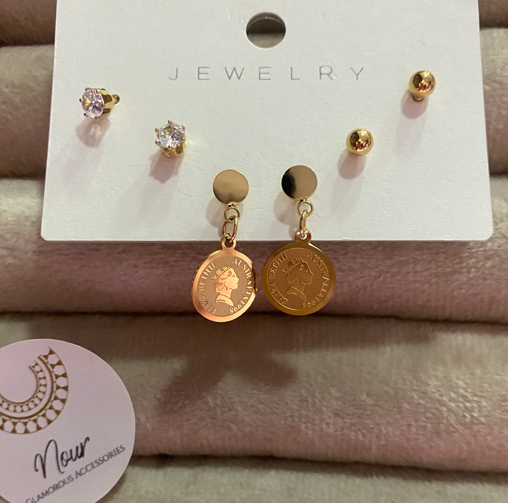 Coin card Earings 