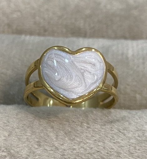 [12088] Marble Heart Ring 