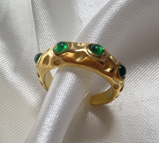 [12090] Green cloves Ring