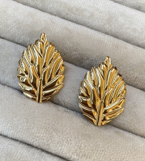 [15044] Big leave Earings 