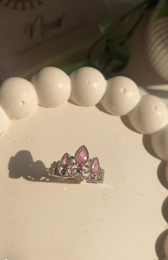 [12193] Pink Rapunzel Ring 